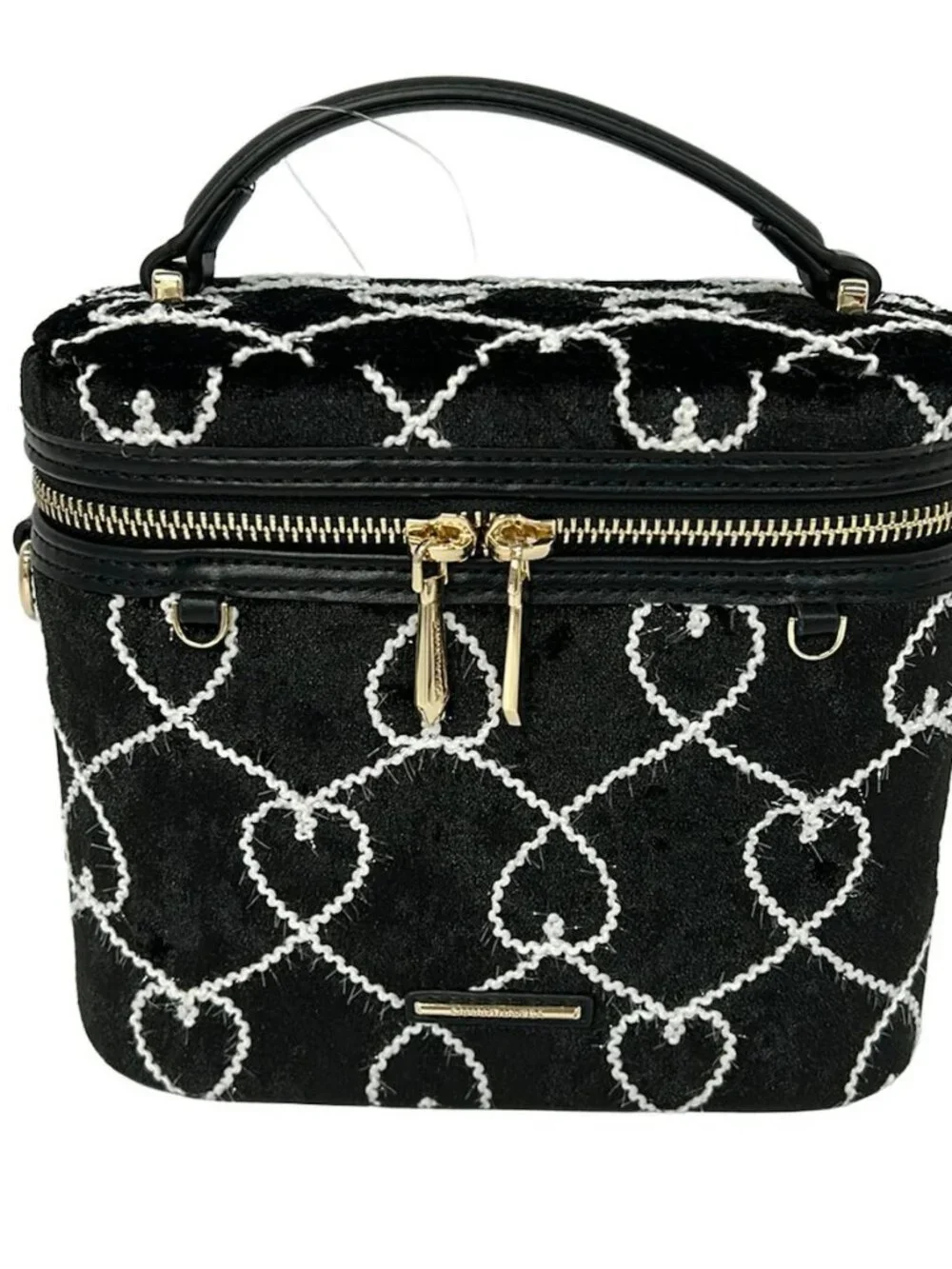 Samantha Vega Kuromi Collection Black White Polyester Vanity Bag
